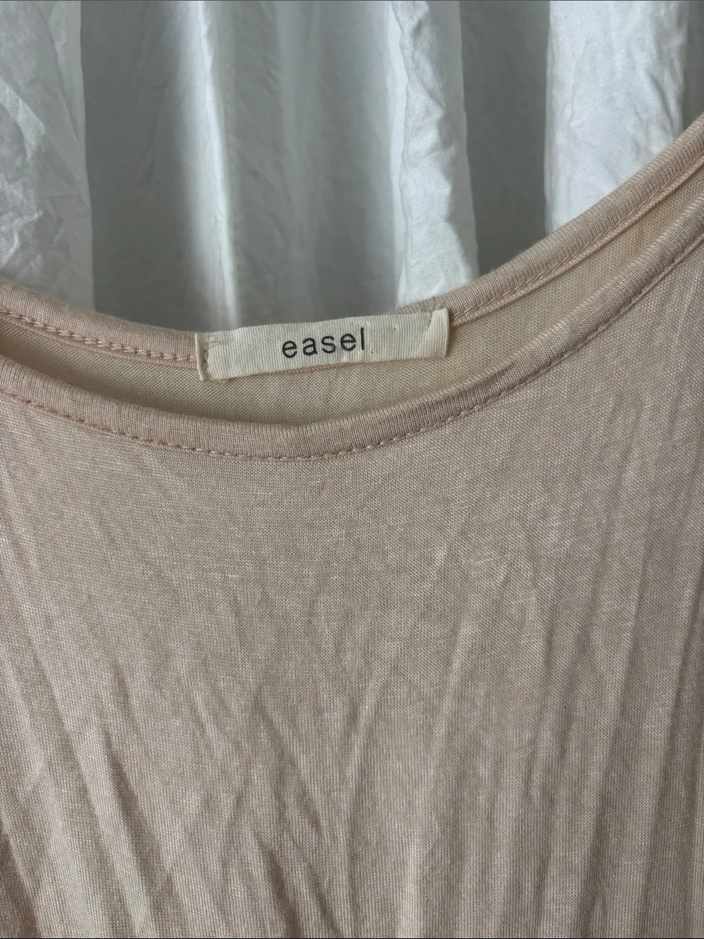 easel Nude Blush Layered Ruffle Hem Camisole Dress